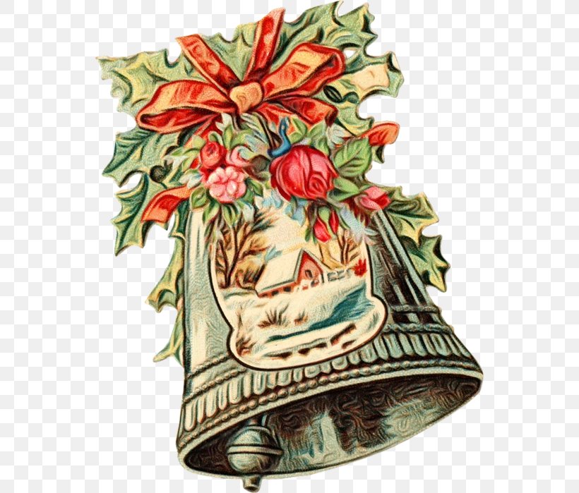 Holly, PNG, 550x699px, Watercolor, Bell, Holly, Paint, Plant Download Free
