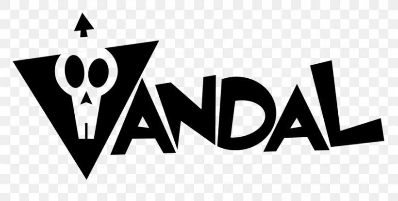 Logo Vandals Vandalic Vandalism No Time To Gaze, PNG, 900x457px, Logo, Black And White, Brand, Dsc, Germanic Peoples Download Free