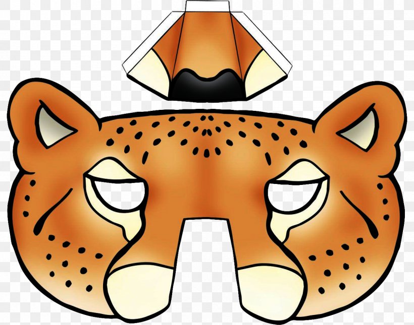 Leopard Mask Cheetah Headgear Whiskers, PNG, 1270x1000px, Leopard ...