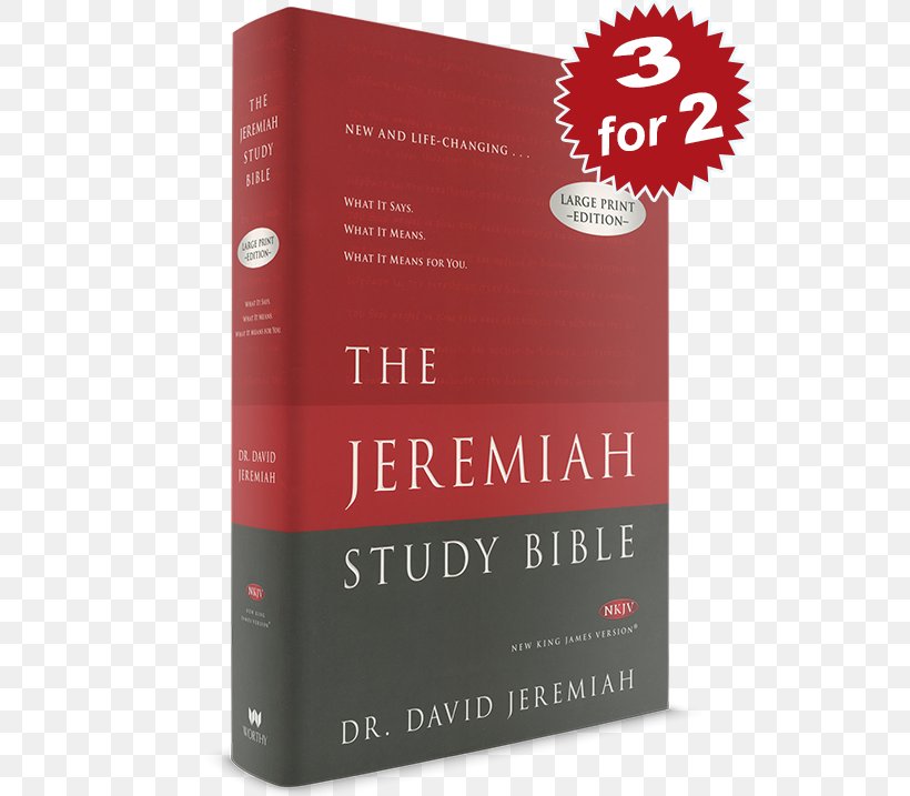 The Jeremiah Study Bible New King James Version Large-print Font, PNG, 543x717px, New King James Version, Book, Brand, David Jeremiah, Largeprint Download Free