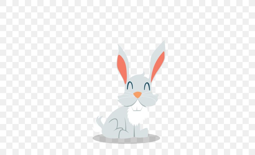 Domestic Rabbit Hare Easter Bunny Whiskers, PNG, 500x500px, Domestic Rabbit, Animated Cartoon, Cartoon, Computer, Easter Download Free
