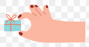 Hand Pinching Present Hand Gift PNG