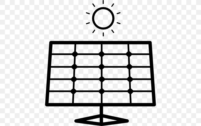 Solar Energy Solar Panels Solar Power SolarEdge, PNG, 512x512px, Solar Energy, Area, Black And White, Centrale Solare, Energy Download Free