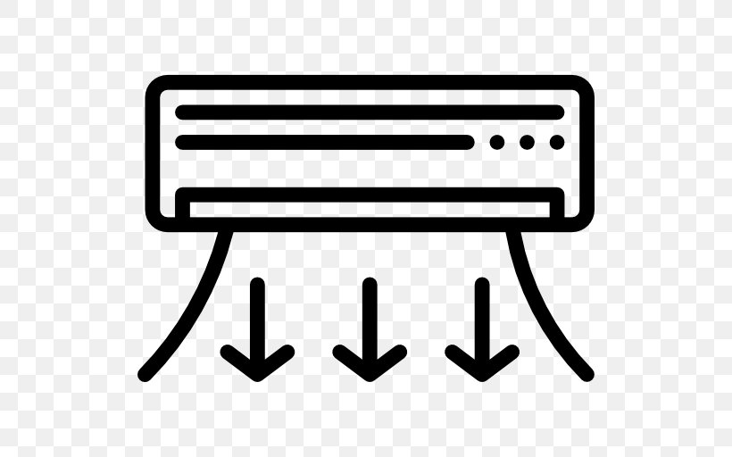 Air Conditioning Clip Art, PNG, 512x512px, Air Conditioning, Black And White, Efficient Energy Use, Hotel, Icon Design Download Free