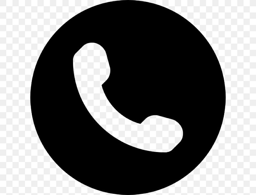 Telephone Call Symbol Handset, PNG, 626x626px, Telephone Call, Black, Black And White, Crescent, Handset Download Free