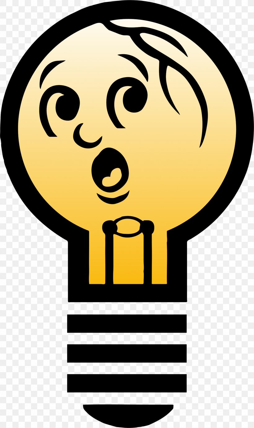 Incandescent Light Bulb Clip Art, PNG, 1373x2312px, Light, Cartoon, Drawing, Emoticon, Facial Expression Download Free