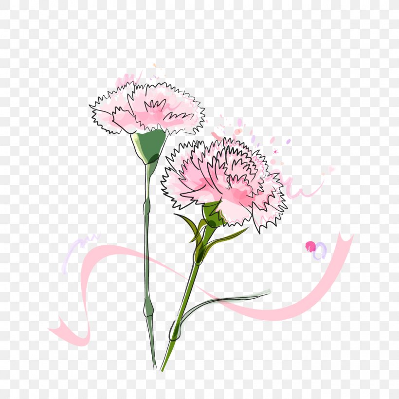 Vector Graphics Image Carnation Illustration, PNG, 1280x1280px, Carnation, Botany, Cut Flowers, Dianthus, Drawing Download Free