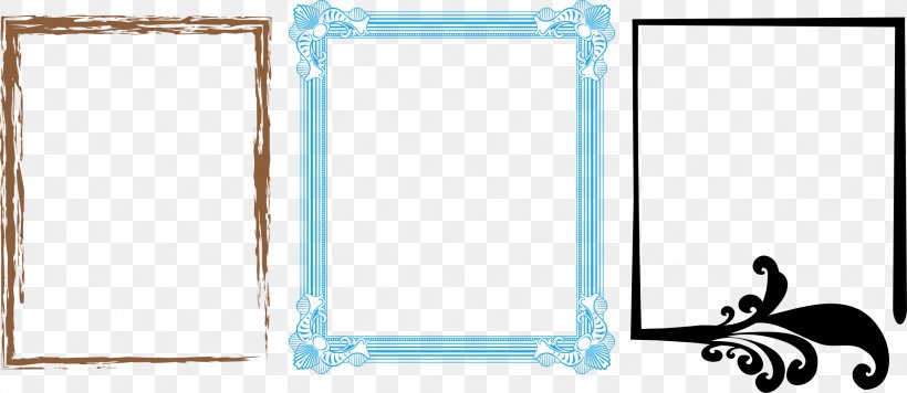 Borders And Frames Art Picture Frames Clip Art, PNG, 2303x1000px, Borders And Frames, Art, Blue, Decor, Decorative Arts Download Free