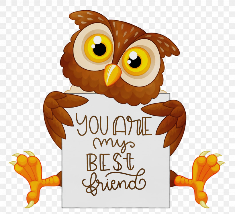 Owls Cartoon Royalty-free, PNG, 3000x2730px, Best Friends, Cartoon, Owls, Paint, Royaltyfree Download Free