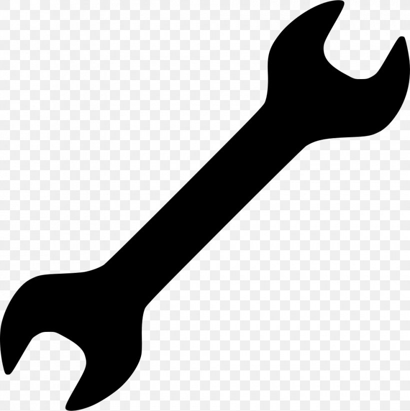 Spanners Adjustable Spanner Wrench Size Hex Key Clip Art, PNG, 980x982px, Spanners, Adjustable Spanner, Beak, Black And White, Finger Download Free