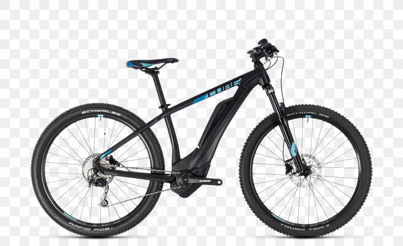 Electric Bicycle Mountain Bike Cube Bikes Hardtail, PNG, 2500x1525px, Bicycle, Automotive Tire, Automotive Wheel System, Bicycle Accessory, Bicycle Drivetrain Part Download Free