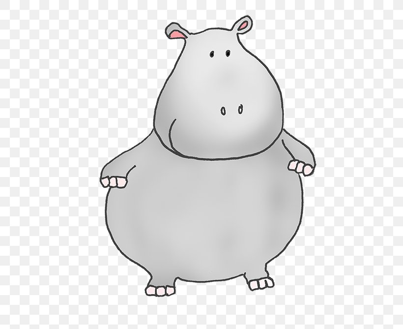 Hippopotamus Drawing Cuteness Clip Art, PNG, 531x669px, Hippopotamus, Beak, Black And White, Carnivoran, Cartoon Download Free