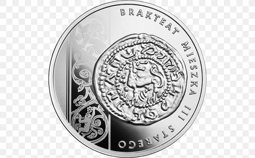 Poland Bracteate Historia Monety Polskiej Coin Numismatics, PNG, 509x509px, Poland, Black And White, Bracteate, Coin, Currency Download Free