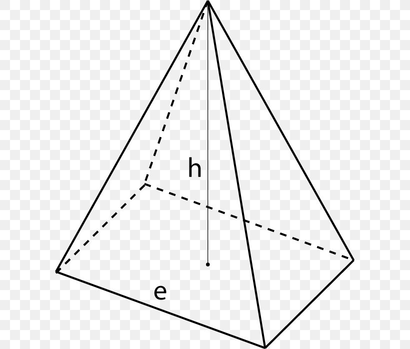 Surface Area Triangle Pyramid Shape, PNG, 600x698px, Area, Black And White, Cylinder, Formula, Geometry Download Free