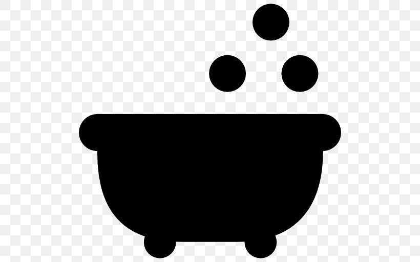Bathroom Bathtub Tina Shower Washing, PNG, 512x512px, Bathroom, Bathing, Bathtub, Black, Black And White Download Free