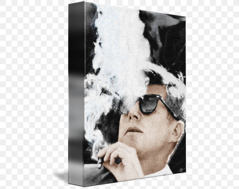 John F. Kennedy United States Cigar T-shirt Poster, PNG, 469x650px, John F Kennedy, Art, Black And White, Canvas, Canvas Print Download Free