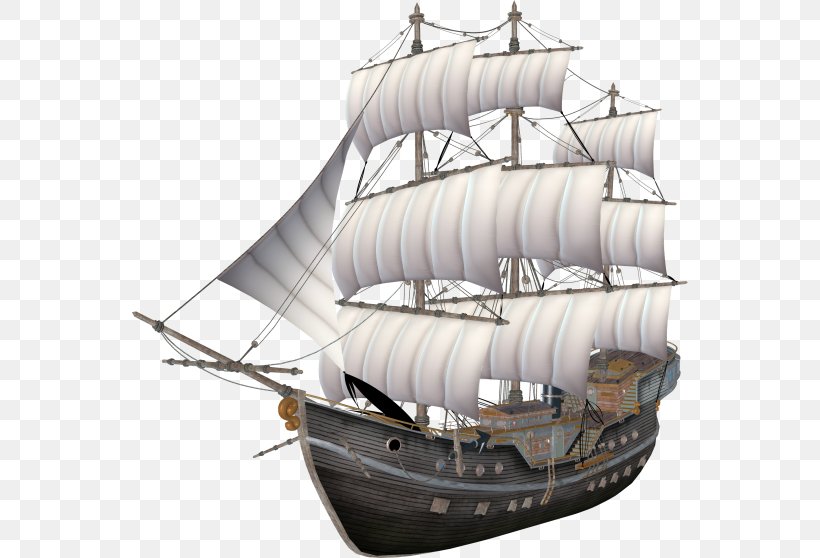 Brigantine Full-rigged Ship Galleon Clip Art, PNG, 556x558px, Brigantine, Baltimore Clipper, Barque, Barquentine, Boat Download Free
