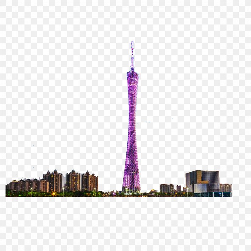 Canton Tower, PNG, 1180x1180px, Canton Tower, City, Guangzhou, Purple, Silhouette Download Free