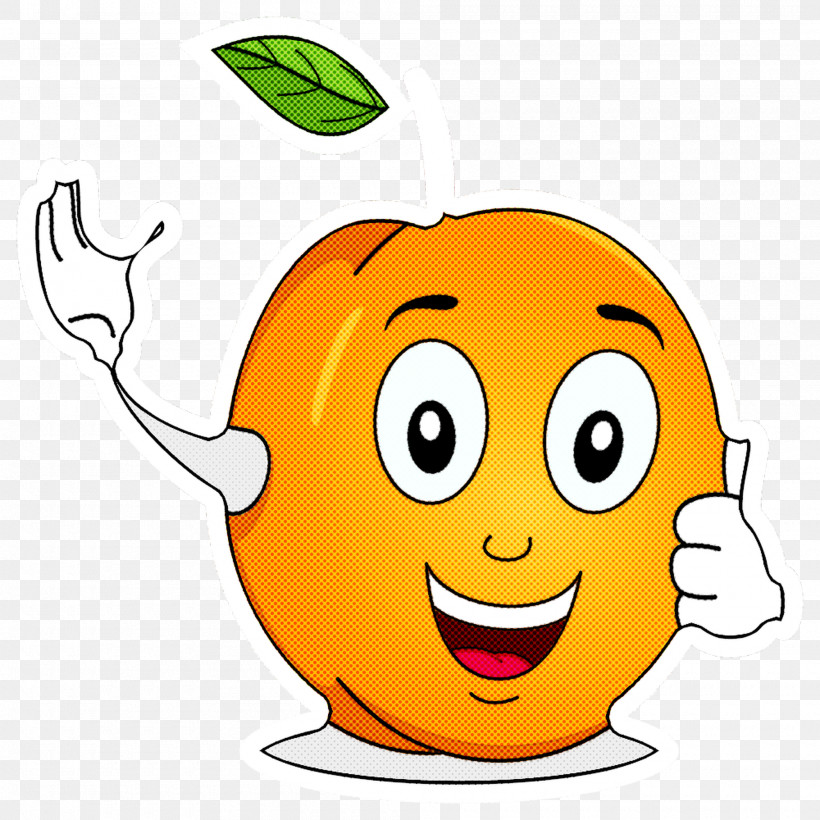 Orange, PNG, 2000x2000px, Cartoon, Cheek, Face, Facial Expression, Happy Download Free