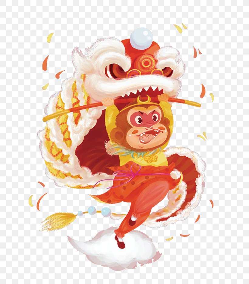 Chinese New Year Greeting Card Monkey, PNG, 796x937px, Chinese New Year, Art, Fictional Character, Food, Greeting Card Download Free