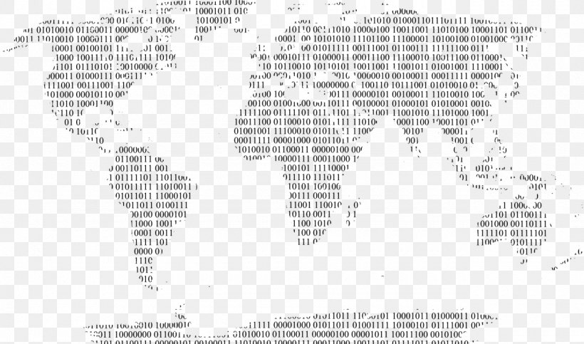World Map Globe Blank Map, PNG, 1280x754px, World, Area, Binary Code, Binary Number, Black And White Download Free
