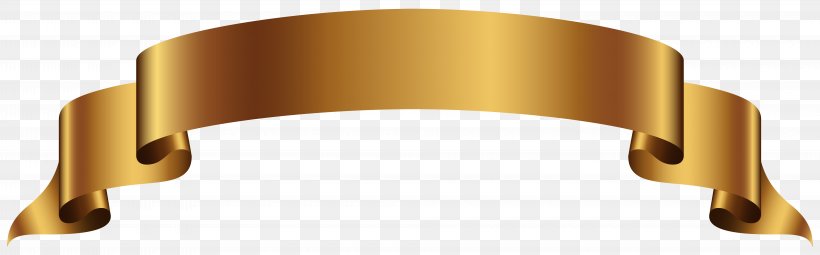 Banner Gold Clip Art, PNG, 8000x2489px, Banner, Gold, Metal, Ribbon Download Free