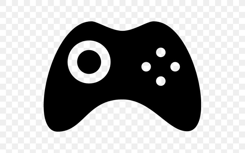 Black Joystick Game Controllers Video Game, PNG, 527x512px, Black, All Xbox Accessory, Black And White, Button, Game Download Free