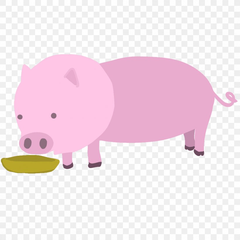 Domestic Pig Pork Livestock Illustration, PNG, 1000x1000px, Pig, Animal, Animal Figure, Art, Boar Download Free