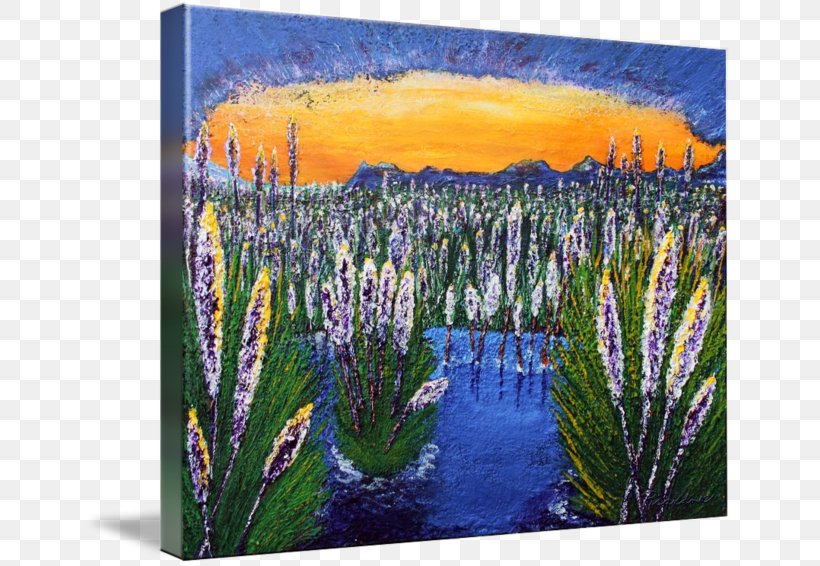 English Lavender Painting Meadow Ecosystem, PNG, 650x566px, English Lavender, Bluebonnet, Ecosystem, Family, Flower Download Free