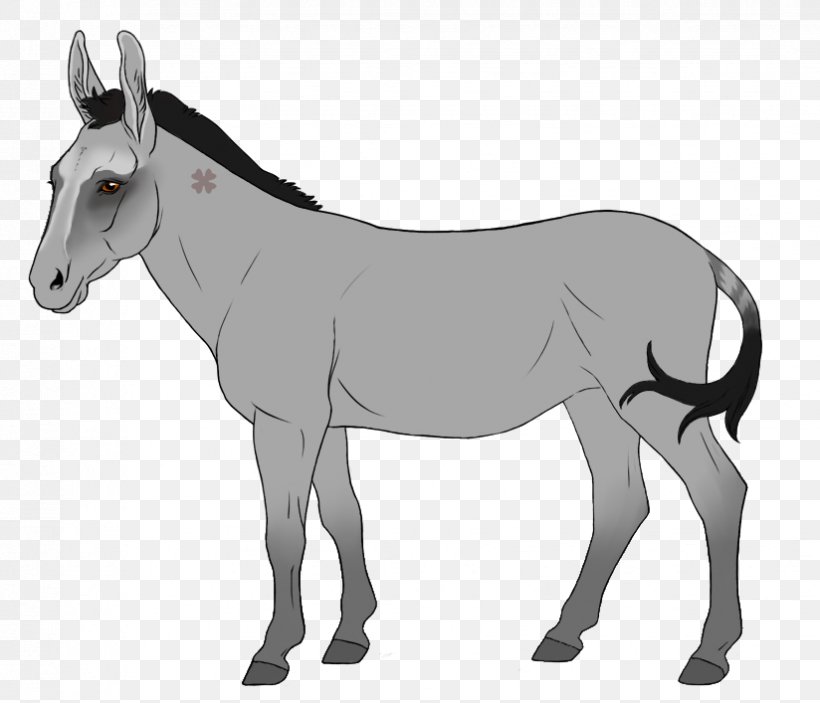 Mule Stallion Mare Mane Donkey, PNG, 824x707px, Mule, Bridle, Cartoon, Character, Colt Download Free