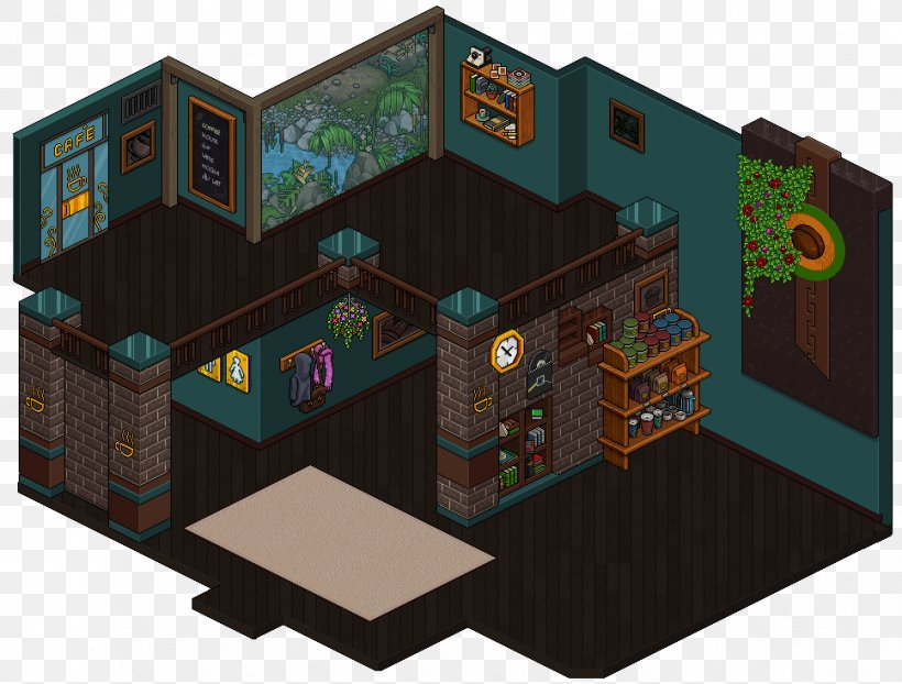 Habbo Cafe Room Game Coffee, PNG, 968x735px, Watercolor, Cartoon, Flower, Frame, Heart Download Free