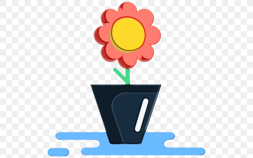 Icon Computer Symbol Flower Directory, PNG, 512x512px, Watercolor, Button, Computer, Directory, Flower Download Free