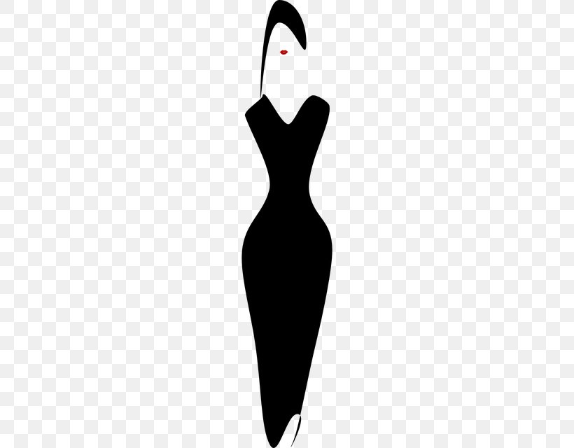 Little Black Dress Clothing Wedding Dress Fashion, PNG, 320x640px, Dress, Artwork, Ball Gown, Black, Black And White Download Free