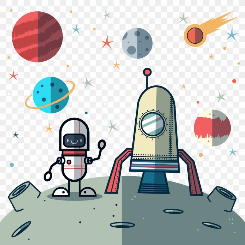 Outer Space Euclidean Vector, PNG, 1200x1200px, Outer Space, Cartoon, Gratis, Milky Way, Rocket Download Free