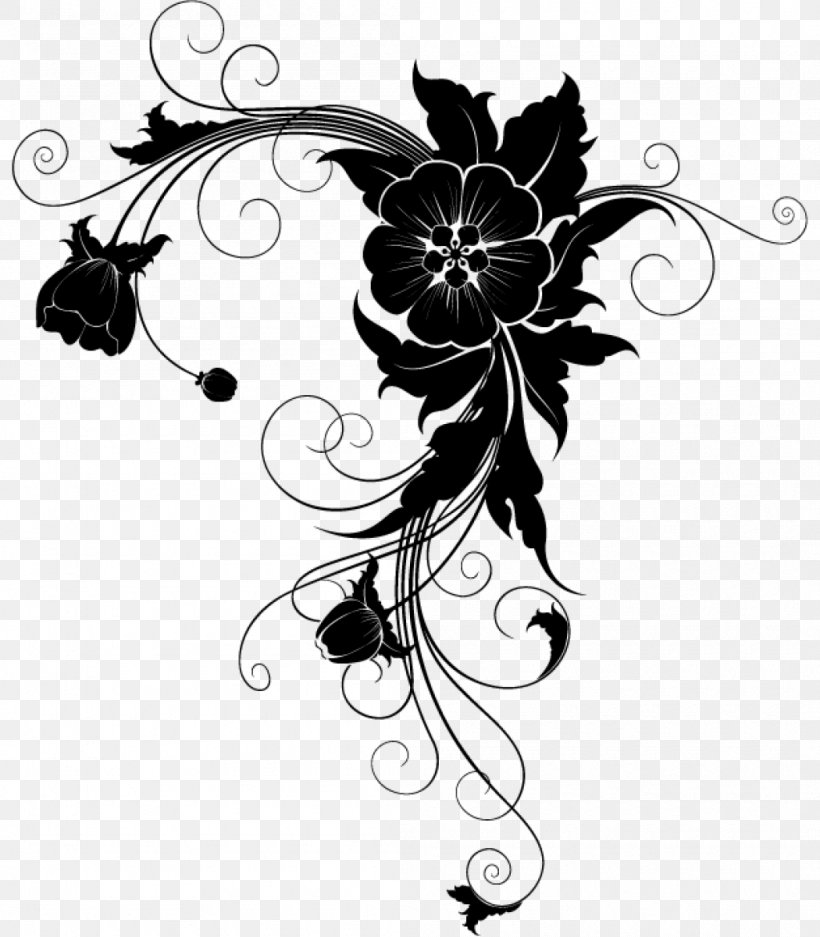 Floral Design Visual Arts, PNG, 1050x1200px, Floral Design, Art, Black, Black And White, Black M Download Free