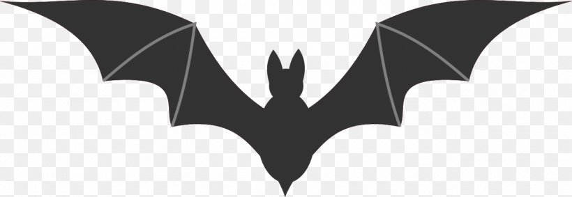 Bat Clip Art, PNG, 1280x442px, Bat, Batch File, Black, Black And White, Fictional Character Download Free