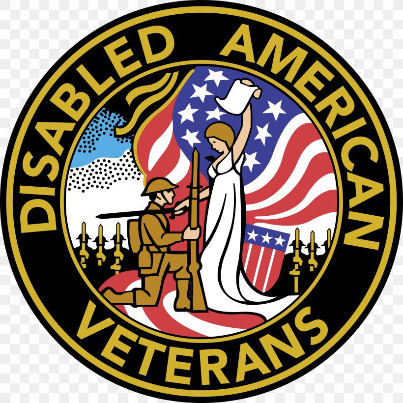 Logo Disabled American Veterans United States Of America Organization, PNG, 2400x2400px, Logo, Badge, Brand, Crest, Disabled American Veterans Download Free