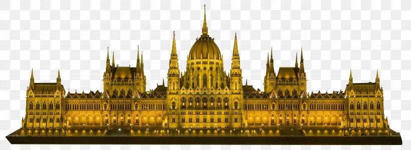 Hungarian Parliament Building, PNG, 5427x1986px, Hungarian Parliament Building, Budapest, Building, Cathedral, Commercial Building Download Free