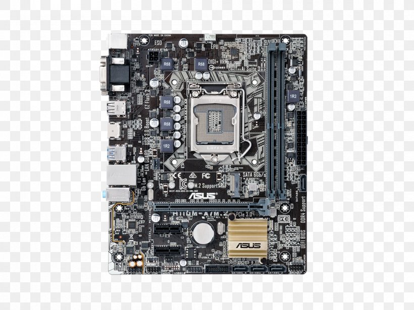Intel MicroATX Motherboard LGA 1151, PNG, 1000x750px, Intel, Atx, Computer Component, Computer Hardware, Cpu Download Free