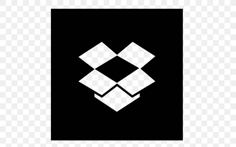 Dropbox File Sharing Upload Download, PNG, 512x512px, Dropbox, Black, Black And White, Brand, File Hosting Service Download Free