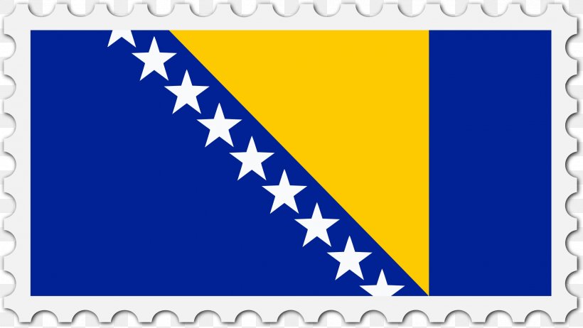 Flag Of Bosnia And Herzegovina National Flag Flag Of Slovenia, PNG, 2396x1351px, Bosnia And Herzegovina, Area, Blue, Bosnian Independence Day, Brand Download Free