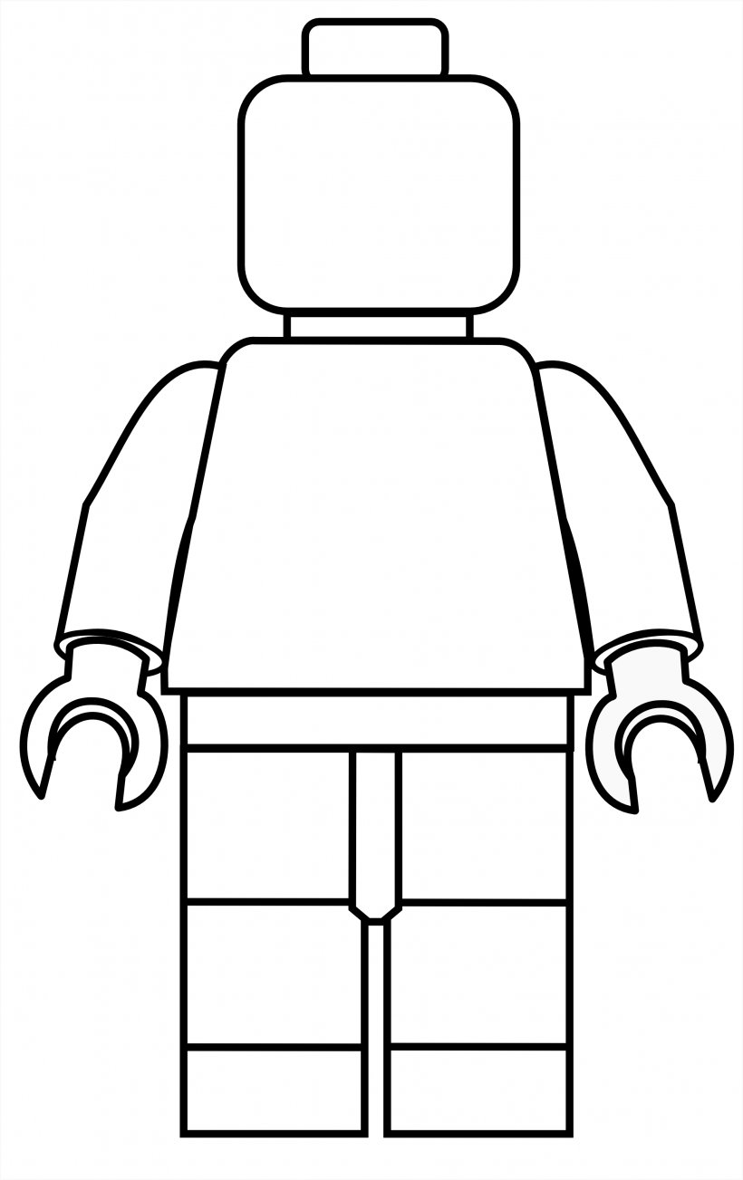 Lego Minifigure Template Lego Creator Clip Art, PNG, 2109x3352px, Lego, Area, Artwork, Black, Black And White Download Free