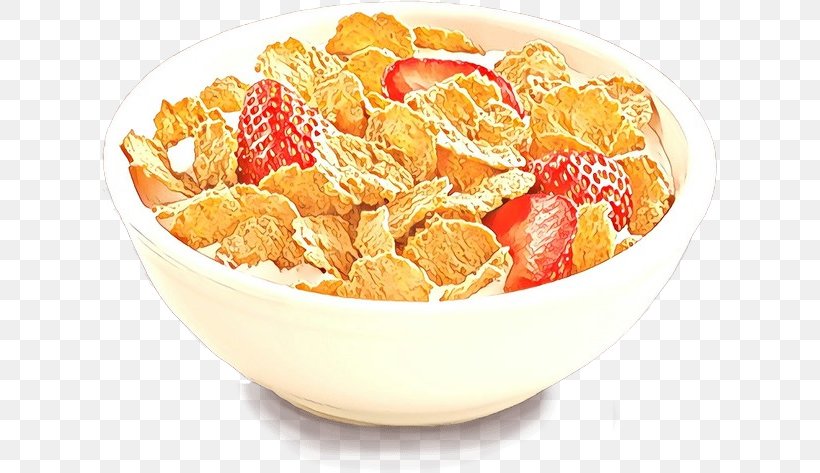 Food Cuisine Breakfast Cereal Corn Flakes Dish, PNG, 617x473px, Cartoon, Breakfast Cereal, Complete Wheat Bran Flakes, Corn Flakes, Cuisine Download Free