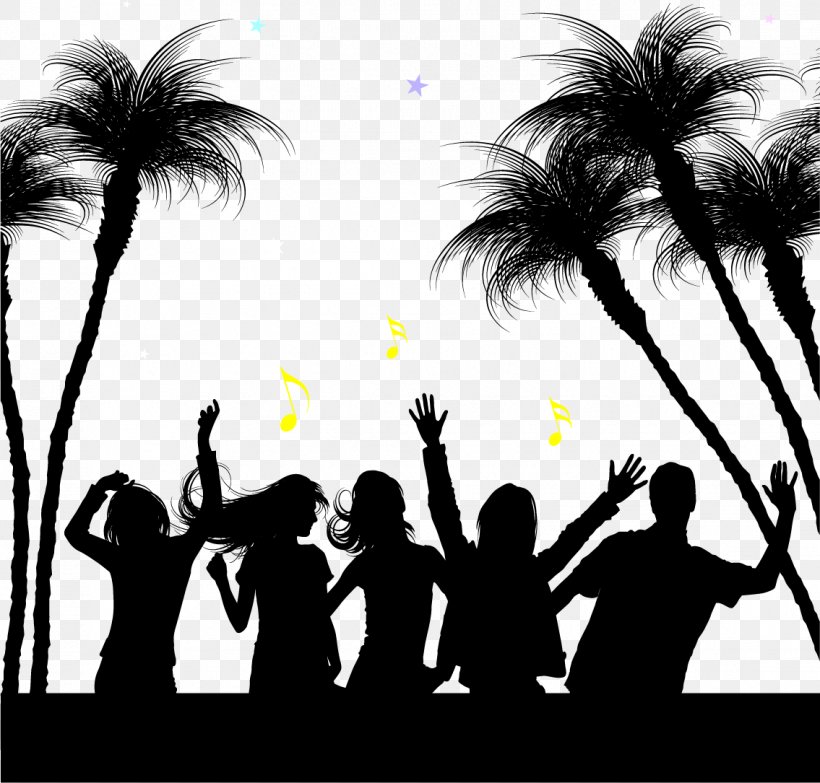 Visual Arts Silhouette Party Nightclub, PNG, 1135x1085px, Visual Arts, Black And White, Dance, Dance Party, Free Party Download Free