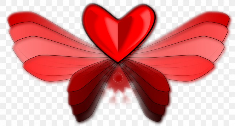 Clip Art Heart Image Vector Graphics, PNG, 2400x1290px, Heart, Art, Butterfly, Flower, Insect Download Free