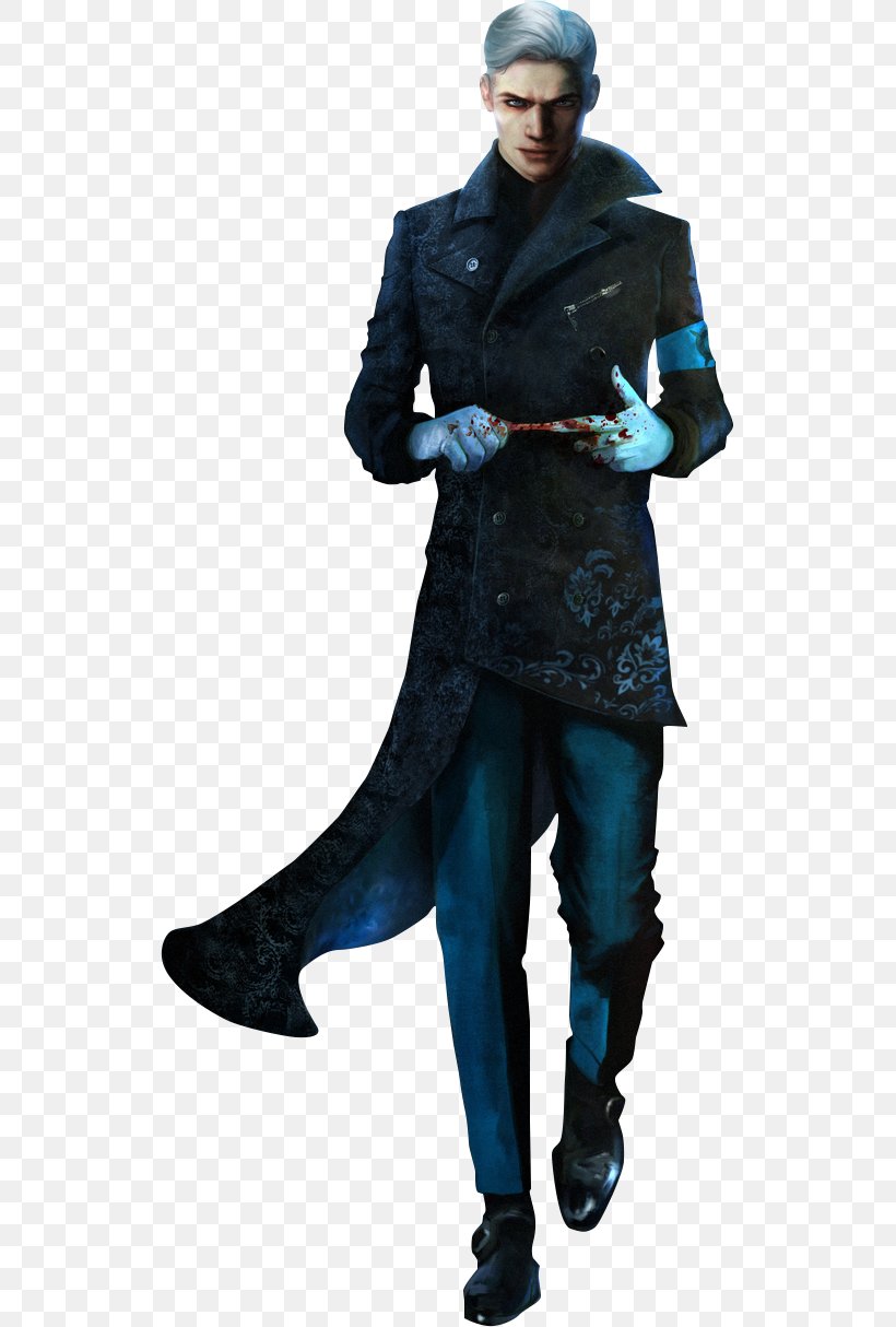 Devil May Cry 5 DmC: Devil May Cry Devil May Cry 3: Dante's Awakening, PNG, 525x1214px, Devil May Cry 5, Action Figure, Blue, Capcom, Clothing Download Free