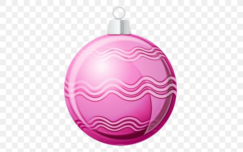 Christmas Ornament, PNG, 512x512px, Watercolor, Christmas Decoration, Christmas Ornament, Holiday Ornament, Magenta Download Free