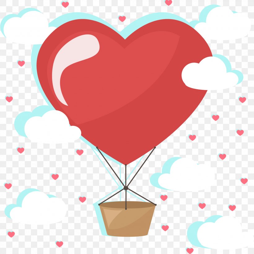 Euclidean Vector Balloon, PNG, 2100x2100px, Watercolor, Cartoon, Flower, Frame, Heart Download Free