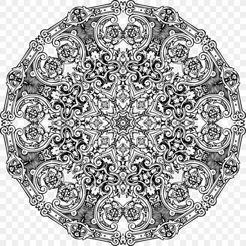 Ornament Drawing Art, PNG, 2400x2400px, Ornament, Area, Art, Black And White, Decorative Arts Download Free