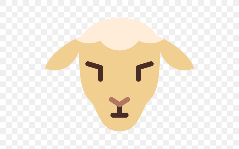 Snout Sheep Head Clip Art, PNG, 512x512px, Snout, Cartoon, Cattle, Cattle Like Mammal, Character Download Free